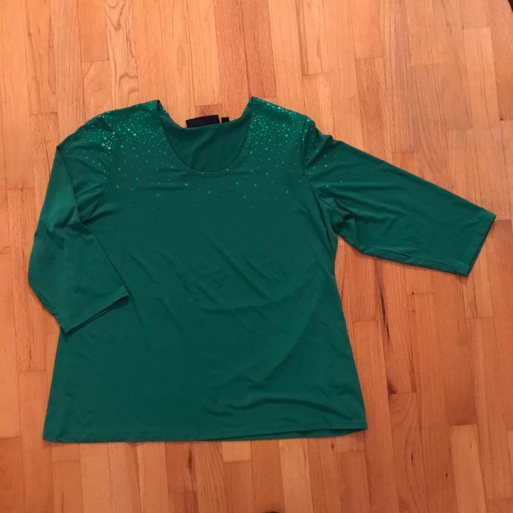 Susan Graver 3/4 sleeve blouse